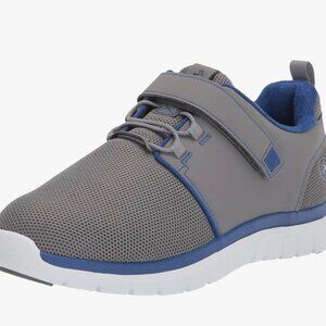 Anodyne No. 46 Men's Sport Jogger Low-top Sneakers In Gray & Blue Trim Size 9.5W